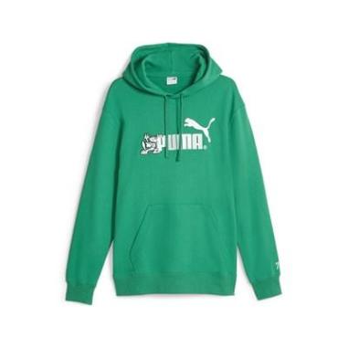 PUMA FELPA LOGO MISURA L GREEN (UOMO)