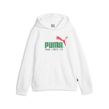 PUMA FELPA LOGO MISURA 7-8 ANNI WHITE (BAMBINI)