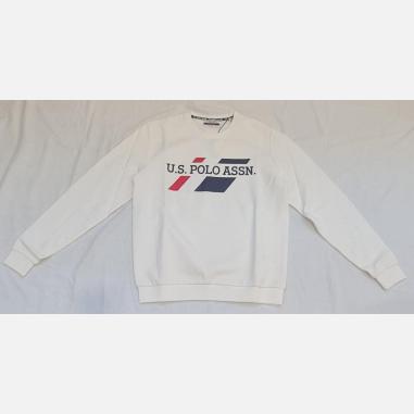 U.S.POLO ASSN FELPA EVER  MISURA XL WHITE (UOMO)