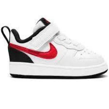 NIKE COURT BORDOUGH MISURA 22 WHITE-RED-BLACK (BAMBINI)