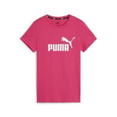 PUMA T-SHIRT LOGO MISURA M GARNET ROSE (DONNA)