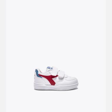 DIADORA RAPTOR LOW MISURA 30 WHITE-RED (BAMBINI)