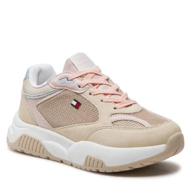 TOMMY HILFIGER LACE-UP MISURA 35 BEIGE-PINK (DONNA)