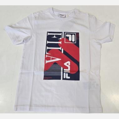 FILA T-SHIRT GRAPHIC MISURA 15-16 WHITE (BAMBINI)