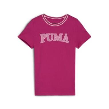 PUMA T-SHIRT SQUAD MISURA 13-14 ANNI ROSE (BAMBINI)