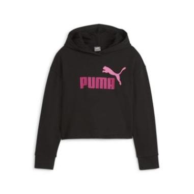 PUMA FELPA LOGO MISURA 13-14 ANNI BLACK-PINK (BAMBINI)