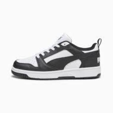 PUMA REBOUND V6 LO JR MISURA 37 WHITE-BLACK (BAMBINI)