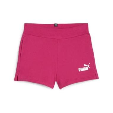 PUMA SHORT LOGO MISURA 11-12 ANNI GARNET ROSE  (BAMBINI)