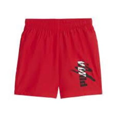 PUMA SHORT LOGO MISURA 13-14 ANNI RED (BAMBINI)