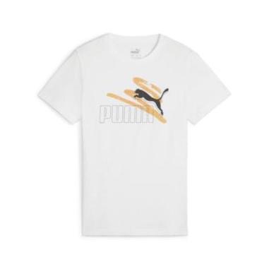 PUMA T-SHIRT LOGO MISURA 11-12 ANNI WHITE (BAMBINI)