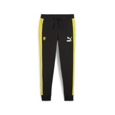 PUMA FERRARI PANTS T7 MISURA XL BLACK-YELLOW (UOMO)