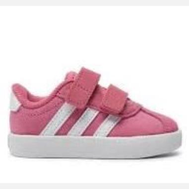 ADIDAS VL COURT MISURA 27  PINK-WHITE (BAMBINI)