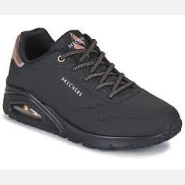 SKECHERS UNO SHIMMER MISURA 36 BLACK (DONNA)
