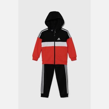 ADIDAS TUTA 3 STRIPE  9-12 MESI BLACK-WHITE-ORANGE  (BAMBINI)