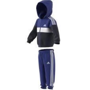 ADIDAS TUTA 3 STRIPE 12-18 MESI BLUE-WHITE (BAMBINI)