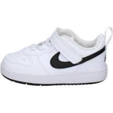 NIKE COURT BOROUGH LOW MISURA 27 WHITE -BLACK (BAMBINI)