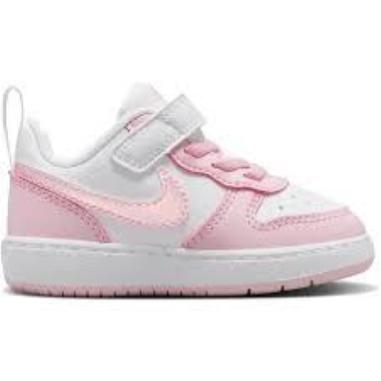 NIKE COURT BOROUGH LOW MISURA 27 PINK-WHITE  (BAMBINI)