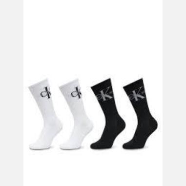 CALVIN KLEIN SOCKS 35-38 BLACK-WHITE  (ACCESSORI)