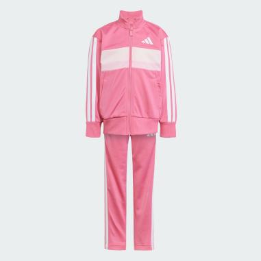 ADIDAS TUTA 3 STRIPE MISURA 6-7 ANNI PINK-WHITE (BAMBINI)