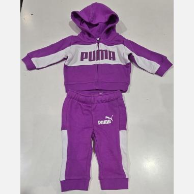 PUMA TUTA MINICATS HOODED MISURA 2-3 ANNI  WILD BERRY (BAMBINI)