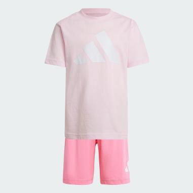 ADIDAS SET ESSENTIALS  MISURA 6-7  ANNI ROSE-WHITE (BAMBINI)