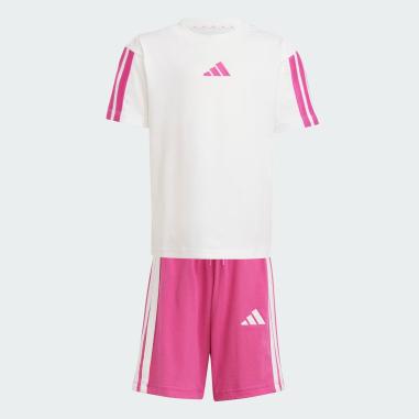 ADIDAS SET ESSENTIALS MISURA 5-6 ANNI WHITE-FUXIA (BAMBINI)