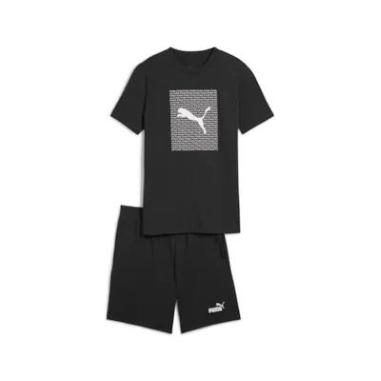 PUMA LOGO SET MISURA 15-16 ANNI BLACK (BAMBINI)