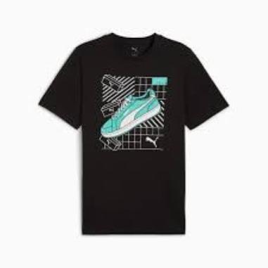 PUMA T-SHIRT GRAPHIC MISURA M BLACK (UOMO)
