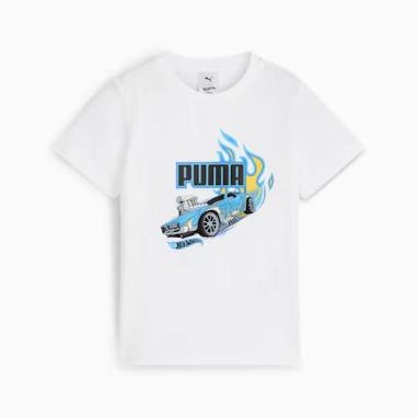 PUMA T-SHIRT HOT WHEELS MISURA 5-6 ANNI WHITE (BAMBINI)