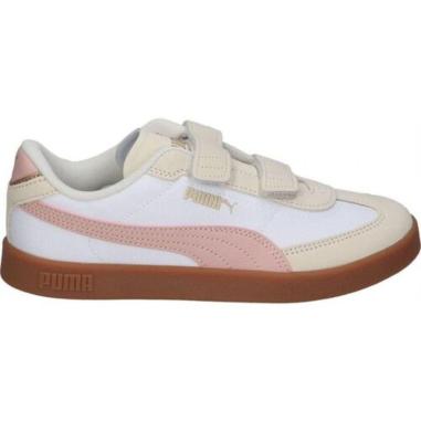 PUMA CLUB ERA MISURA 28 WHITE-ROSE (BAMBINI)