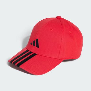 ADIDAS CAP BASEBALL 3 STRIPE OSFW RED-BLACK (ACCESSORI)