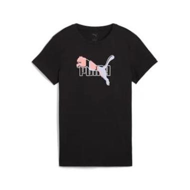 PUMA T-SHIRT LOGO MISURA S BLACK (DONNA)