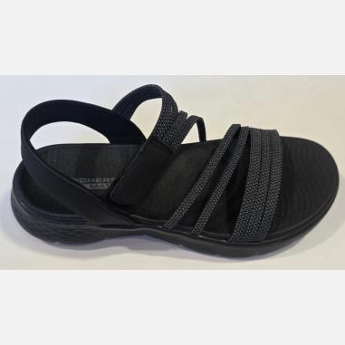 SKECHERS GO WALK MISURA 40 BLACK-GRAY (DONNA)