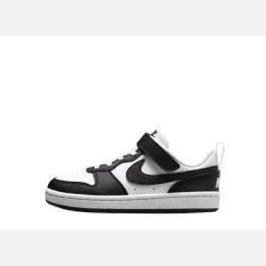 NIKE COURT BOROUGH LOW  MISURA 29.5 WHTE-BLACK (BAMBINI)