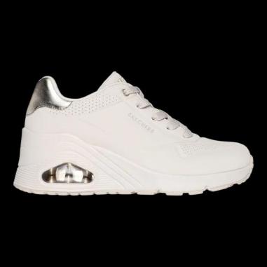 SKECHERS UNO MISURA 36.5 OFF WHITE (DONNA)