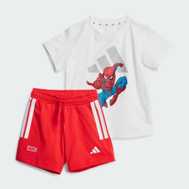ADIDAS SET MARVEL  SPIDER-MAN  MISURA 0-3 MESI WHITE-RED (BAMBINI)