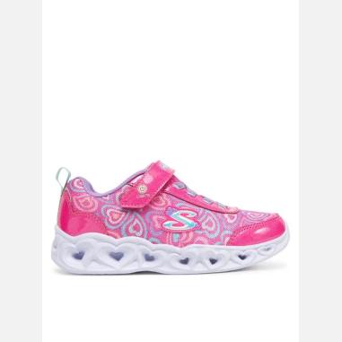 SKECHERS LIGHT UP MISURA 21 PINK-MULTI (BAMBINI)