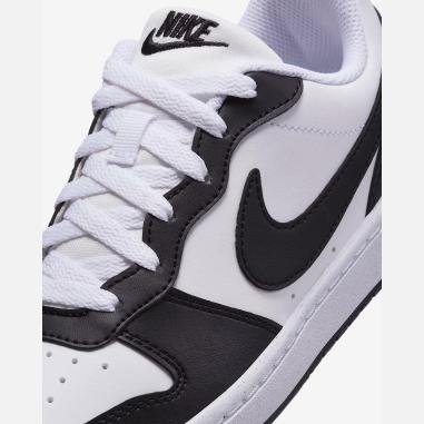 NIKE COURT BOROUGH LOW  MISURA 38.5 BLACK-WHITE   (BAMBINI)