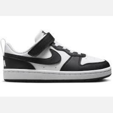NIKE COURT BOROUGH LOW  MISURA 28.5 WHITE-BLACK  (BAMBINI)