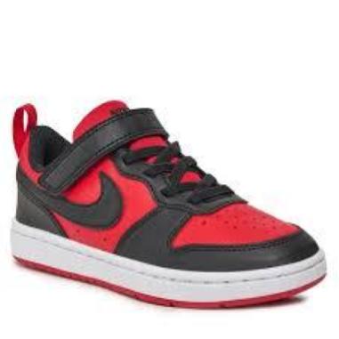NIKE COURT BOROIGH MISURA MISURA 28 RED-BLACK (BAMBINI)