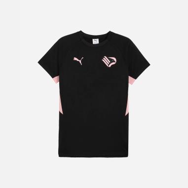 PUMA PALERMO T-SHIRT  MISURA L BLACK-PINK EVOSTRIPE (UOMO)