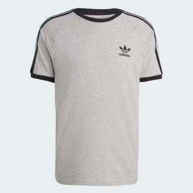 ADIDAS T-SHIRT 3 STRIPE MISURA L GREY-BLACK (UOMO)