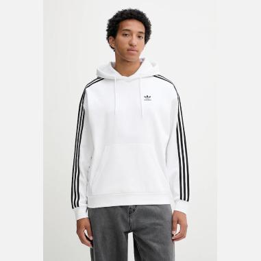 ADIDAS FELPA BAGGY HOODIE MISURA M WHITE-BLACK (UOMO)