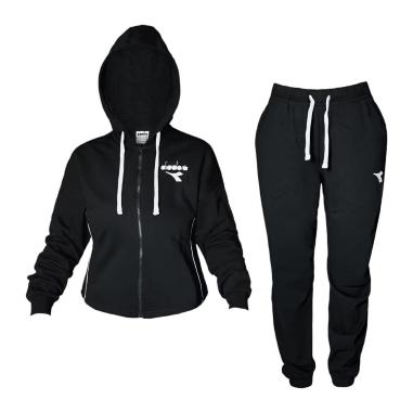 DIADORA TUTA TRACKSUIT MISURA L BLACK (DONNA)