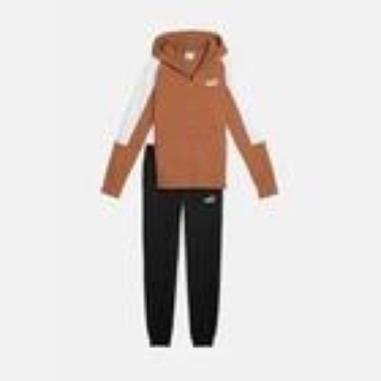 PUMA TUTA ESSENTIALS BLOCK MISURA 11-12 ANNI CARAMELLO-NERO (BAMBINA)