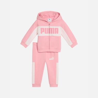 PUMA TUTA MINICATS ESS BLOCK MISURA 6-9 MESI PINK SCAPE (BAMBINA)