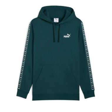 PUMA FELPA ESS TAPE HOODIE MISURA M GREEN TERRAIN (UOMO)