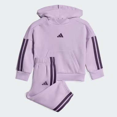 ADIDAS TUTA ESSENTIALS 3 STRIPE 12-18 MESI POWDER PLUM-AURORA PLUM (BAMBINI)
