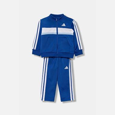 ADIDAS TUTA 3 STRIPE 12-18 MESI ROYAL-WHITE (BAMBINI)