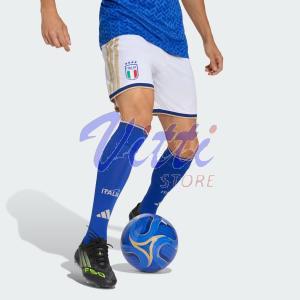 ADIDAS SHORTS HOME ITALIA MISURA 11-12 ANNI WHITE (BAMBINI)